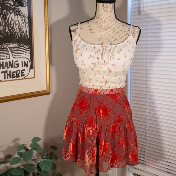 Gilly Hicks Hollister Floral Bralette with Sheer Back - Picture 2 of 3